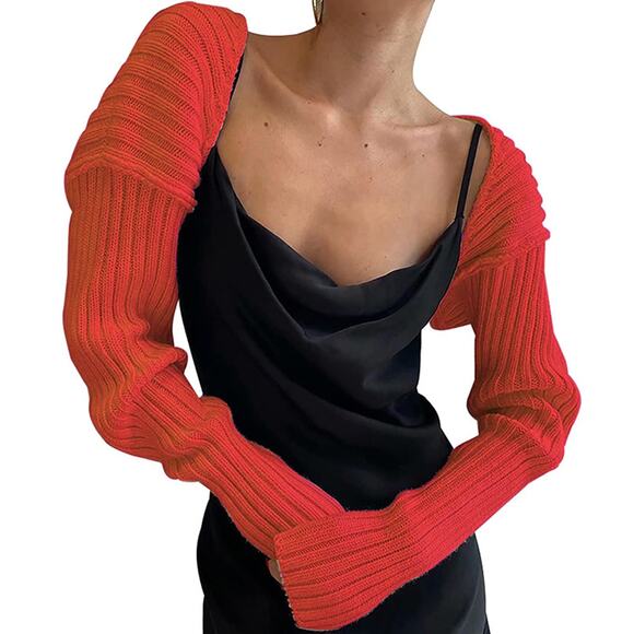 Cropped Knit Bolero Cardigan - Picture 1 of 4